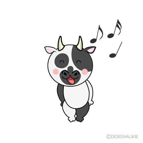 Free Singing Cow Cartoon Image｜charatoon