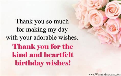 Thank You Birthday Wishes Messages Artofit