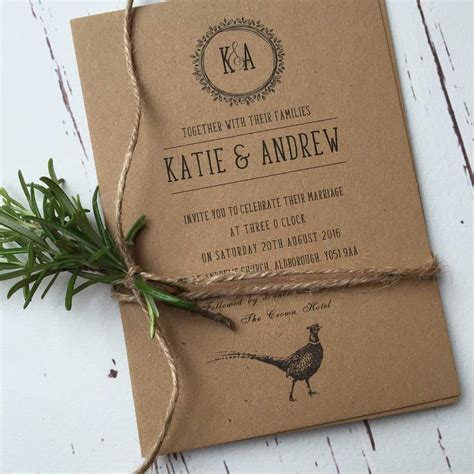 Rustic Wedding Invitations And Stationery Wagtail Designs