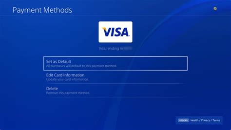 The playstation 4 allows you to associate a credit or debit card with a user account so that you can more conveniently make purchases from the playstation store. How to remove a credit card from a PS4, or add a new one - Business Insider
