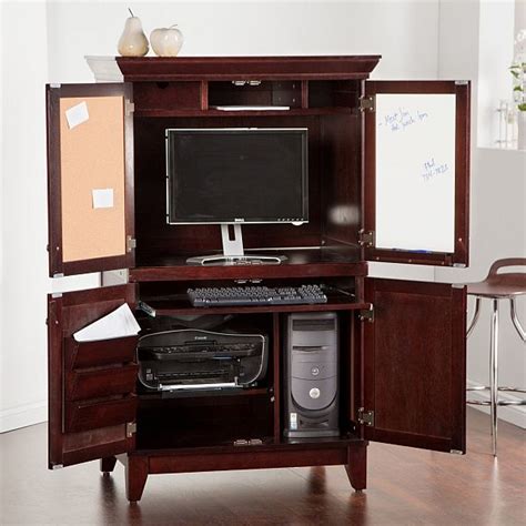 Shop our selection of cherry colored desks for your home office or business. Stunning Application for Armoire Computer Desk | atzine.com