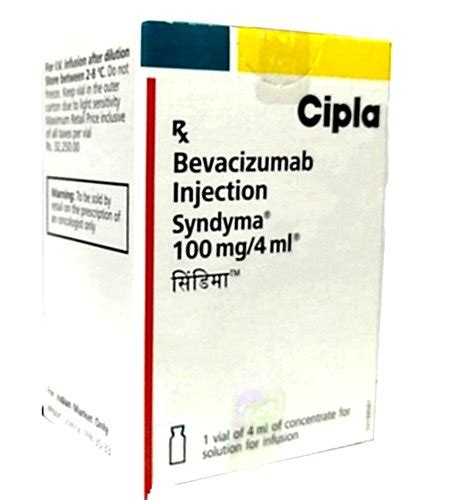 Syndyma 100mg 4ml Bevacizumab Injection Cipla At Best Price In Ahmedabad