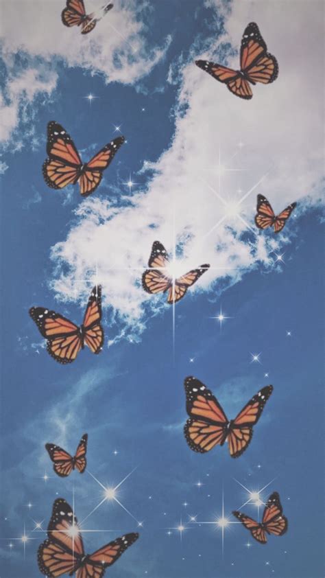 Butterfly 🦋 Wallpaper I Used Pics Art And Vsco Aesthetic Iphone