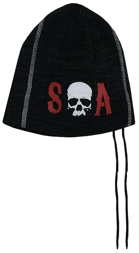 Sons Of Anarchy Soa Skull Slouch Knit Beanie Hat Uk Toys