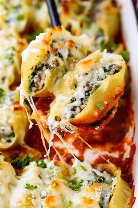 Beef Stuffed Shells A Pasta Recipe With Ground Beef