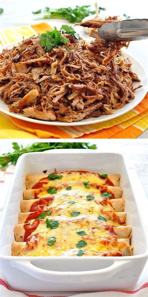Leftover pork quesadillas a well seasoned kitchen : Pulled Pork Enchiladas (Pork Carnitas) | Recipe | Pulled ...