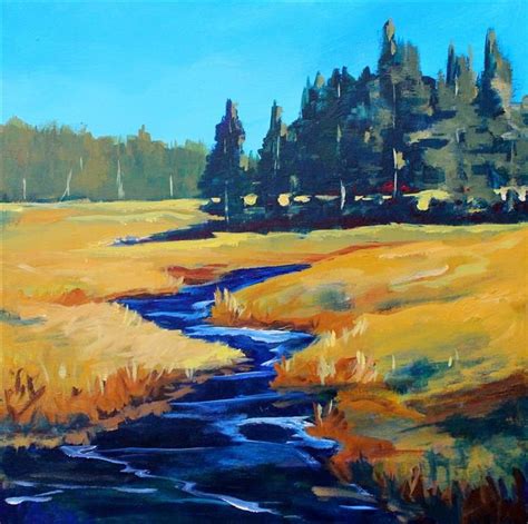 Buy Original Art By Nancy Merkle Acrylic Painting Western River At