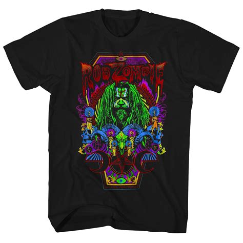 Rob Zombie T Shirt Necropolis Coffin Rob Zombie Shirt