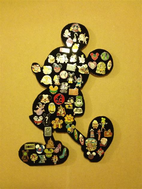 Disney Mickey Mouse Pin Display Board Showcase And Hold Your