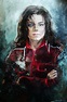 Michael Jackson Painting by Nelya Shenklyarska