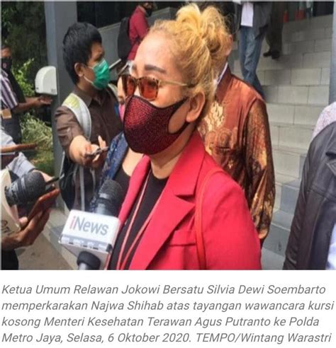 Wawancara Kursi Kosong Najwa Shihab Dilaporkan Ke Polisi Oleh Relawan Jokowi Bersatu Kaskus