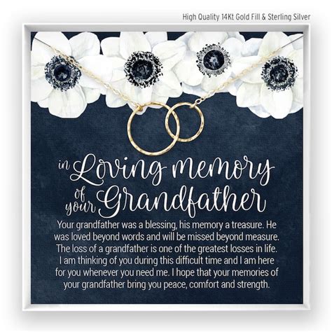 Loss Of Grandfather Memorial T Sympathy T Remembrance Etsy