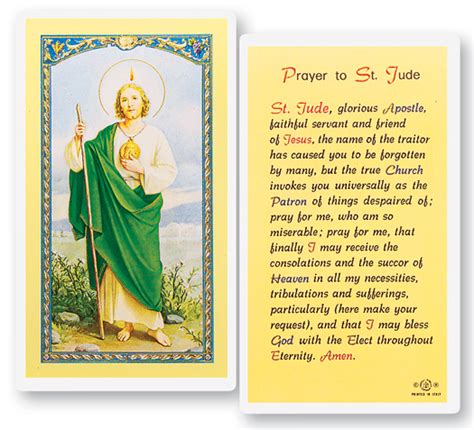 Prayer To St Jude 01 4599 Tonini Church Supply