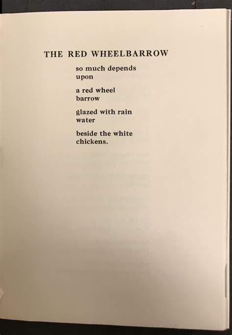 The Red Wheelbarrow