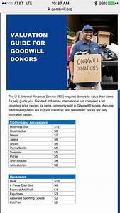 Donation Estimates For Taxes Goodwill Donations Goodwill Store