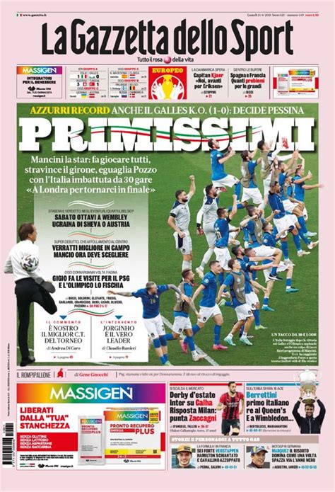 Prima pagina gazzetta dello sport. Gazzetta dello Sport, prima pagina: "Calha, Inter eccomi ...