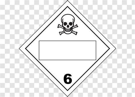 HAZMAT Class Toxic And Infectious Substances Placard Hazard Symbol