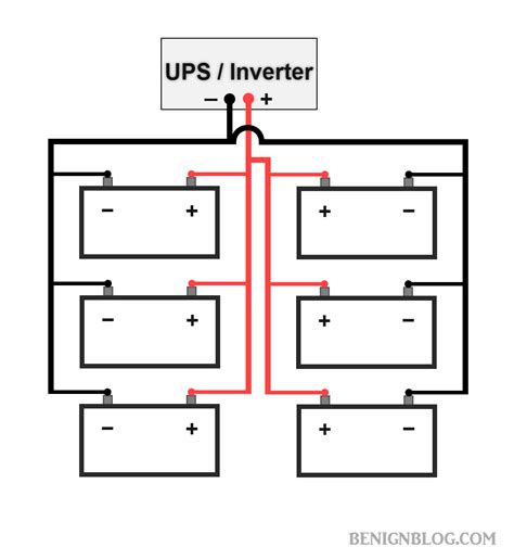 How To Connect Batteries In Parallel With Power Inverter Or Ups Wiring