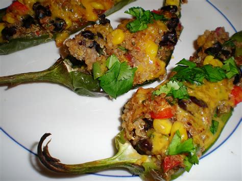 Stuffed Poblano Peppers ~ From Annes Kitchen