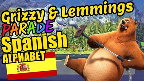 Grizzy And Lemmings Teaching The Spanish Alphabet Letters Educational