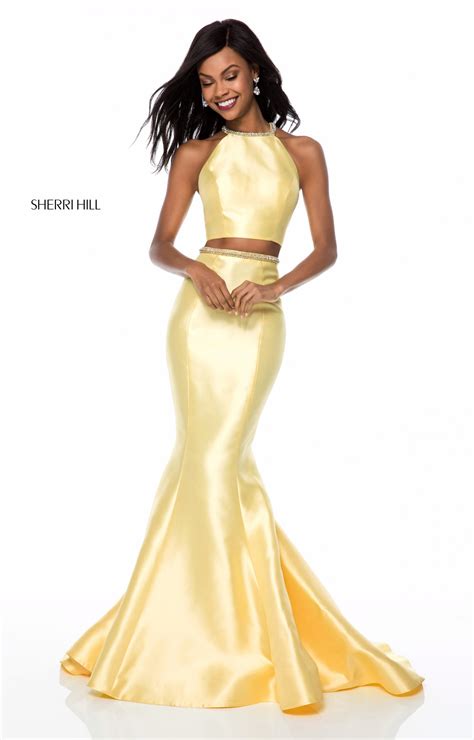 Sherri Hill 52024 2 Piece Mikado Mermaid Prom Dress