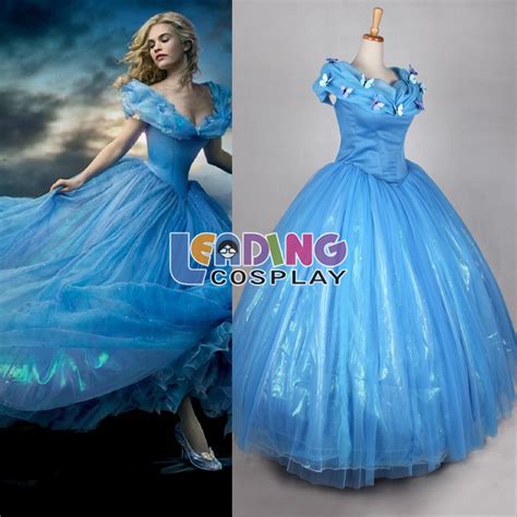 Newest Cinderella Dress 2015 Cinderella Cosplay Costume Adult