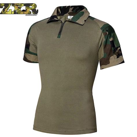 Zuoxiangru Mens Army Military Tactical Shirts Men Quick Dry Army Shirt Autumn Spring Summer