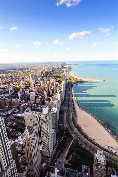 Chicago Lakefront Skyline By Fraser Hall
