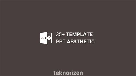 √ 35 Template Ppt Aesthetic Gratis Teknorizen