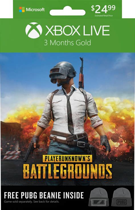 Best Buy Microsoft Xbox Live 3 Month Gold Membership Playerunknowns