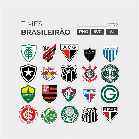 Escudos De Times Brasileiro Png Svg Ai Download Designi