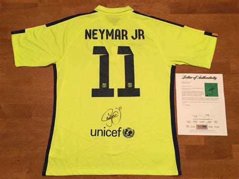 Neymar Autographed Jersey Psa Dna Coa Brazil Psg