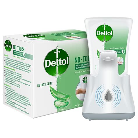 Dettol Handwash No Touch Automatic Soap Dispenser Device Ml With Aloe Vera Refill Aloe