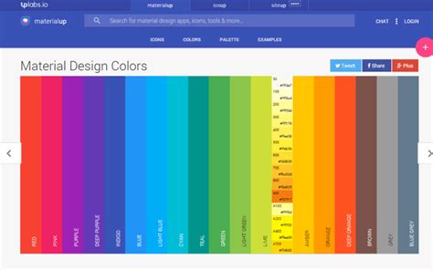Material Design Color Palettes Useful Tools Webfx