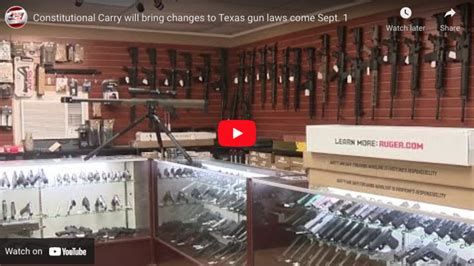 Permitless Handgun Carry Begins Sep 1 In Texas Gun Dynamics