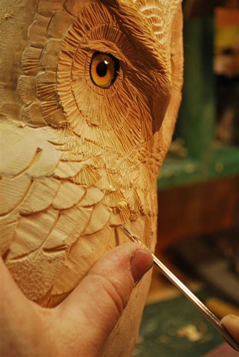 Wildlife In Wood Owl Carvings By Barry W Benecke Of St Germain