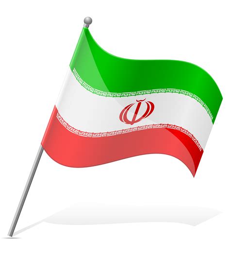 Flag Of Iran Vector Illustration Vector Art At Vecteezy