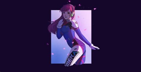 Wallpaper Beautiful And Pretty Dva Overwatch Artwork Desktop