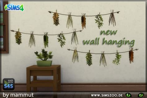 Blackys Sims 4 Zoo Hanging Herbs 1 By Mammut • Sims 4 Downloads