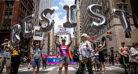 Photos Nyc S Massive Lgbtq Pride Parade Mixes Party And Protest
