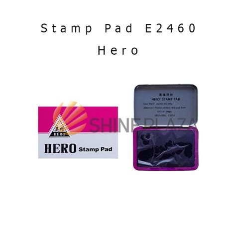 Jual Stamp Pad Bak Stempel Bantalan Hero E Warna Ungu Di Lapak