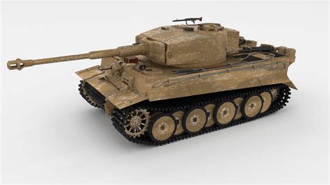 Panzer Tiger Tank Late 1944 V2 With Interior 3d Model 199 Stl