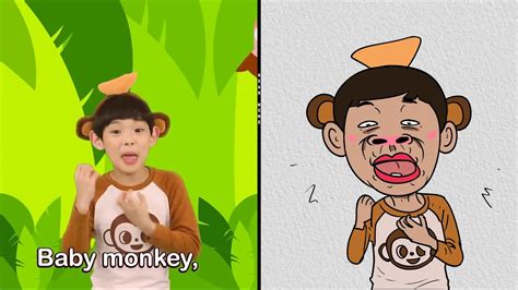 Monkey Banana Dance Baby Monkey Drawing Meme Youtube