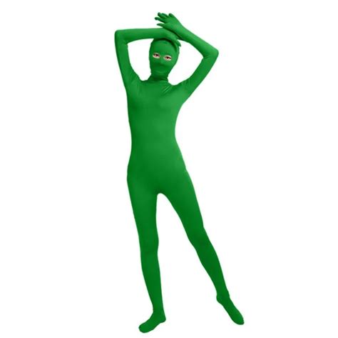 Swo009 Dark Green Spandex Full Body Skin Tight Unisex Zentai Suit Bodysuit Costume Women