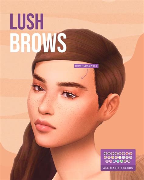 Lush Eyebrows Twistedcat On Patreon Sims 4 Characters Sims 4