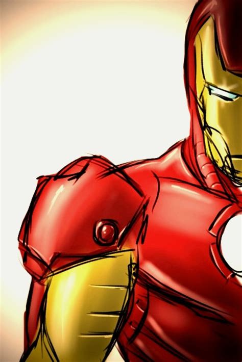 Iron Man Sketch Done Entirely On My Iphone With My Finger Flickr