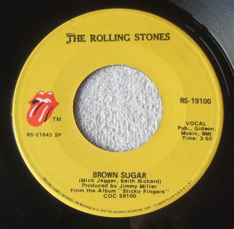 The Rolling Stones Brown Sugar 1973 Specialty Pressing Vinyl