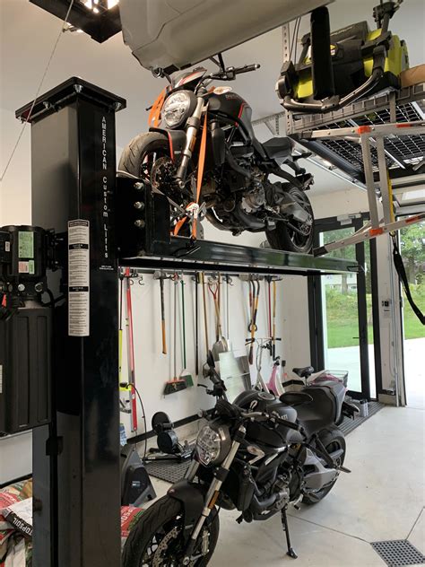 Motorcycle Parking Lift Made In Usa American Custom Lifts