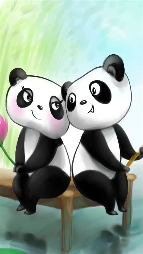 Wallpapers Panda Couple Wallpaper Cave