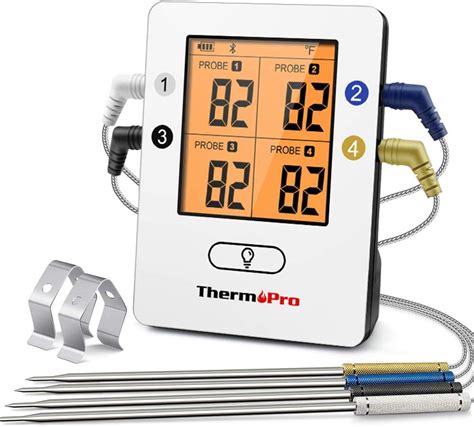 Thermopro Tp 25 Wireless Bluetooth Meat Thermometer With 4 Color Coated